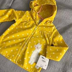 Yellow sweater size 18 months new with tag